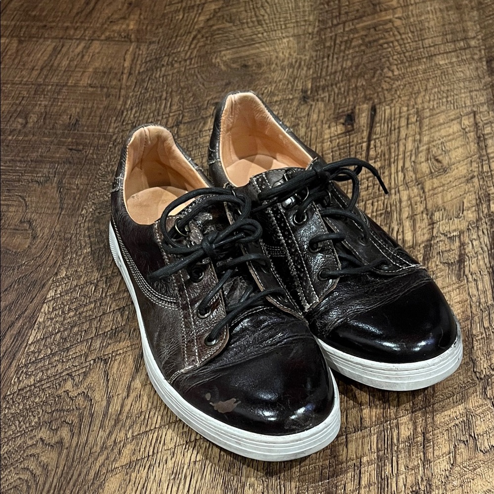 Men's Bedstu Brown Leather Shoes